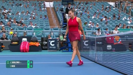 Sabalenka progresses to Miami fourth round via walkover