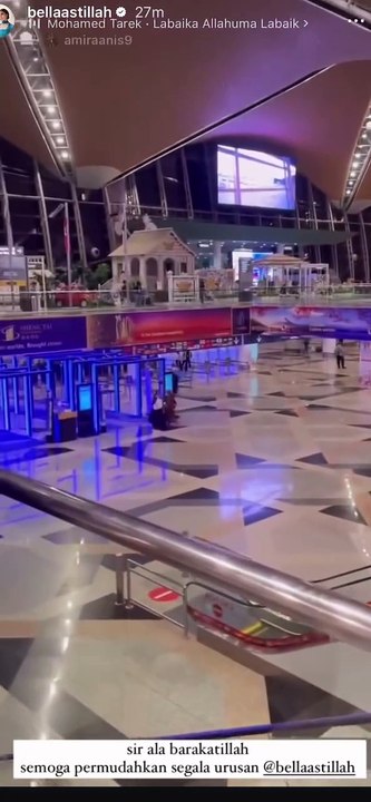 Bella astillah Berangkat mnunaikn umrah, Gambar no5 wajah syedsadeq jadi perhatian ramai