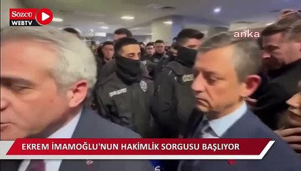 Ekrem İmamoğlu'nun hakimlik sorgusu başlıyor