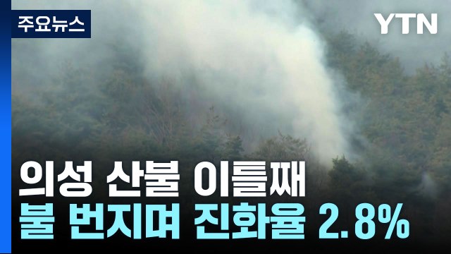 경북 의성 산불 진화율 '2.8%'...주민 1,128명 대피 / YTN