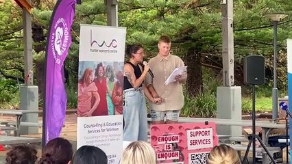 Enough is Enough rally - Newcastle foreshore Park - March 2025