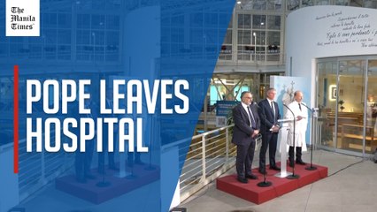 Doctors "happy" Pope is going home, say 2 months of rest ahead