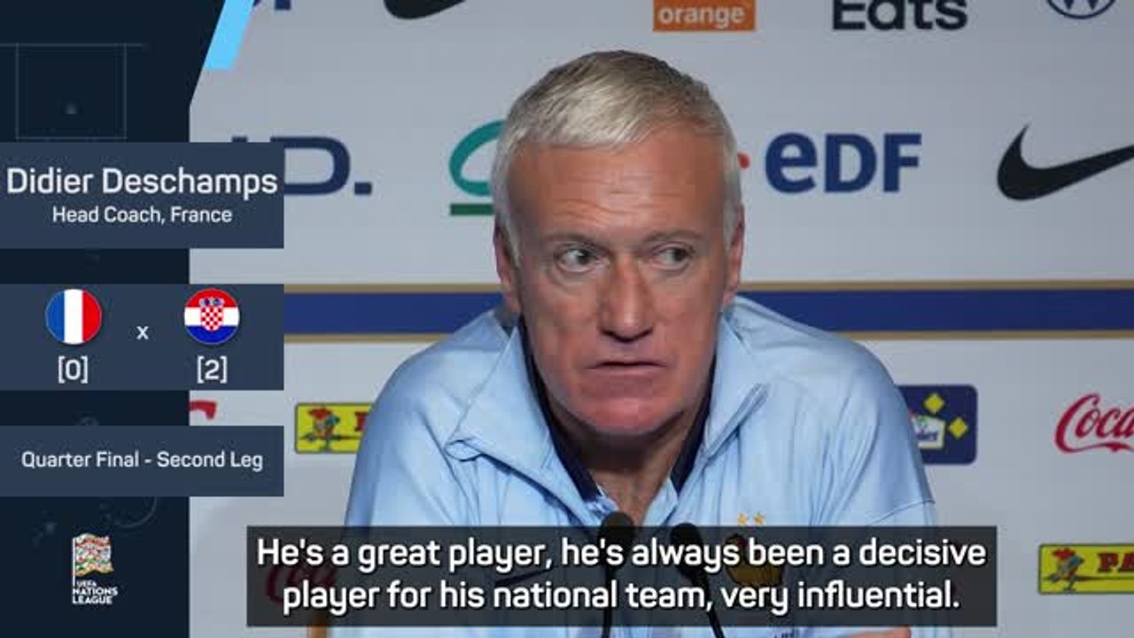 Deschamps heaps praise on 'very influential' Modric