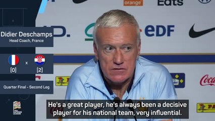 Deschamps heaps praise on 'very influential' Modric