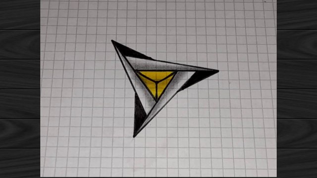 (TUTORIAL #0017) 🎨🖌️🖌️ CÓMO DIBUJAR una estrella de tres puntas. ¡Paso a paso!