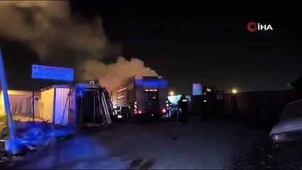 Bursa'da geri dönüşüm tesisinde yangın