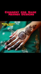 henna mehndi designs for hands simple and easy #hennaartist #shorts #eid