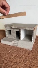Mini Cement house /mini construction 🚧 🏗️👷🏻