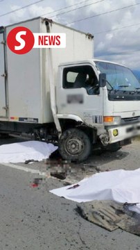 Two lorry drivers die while changing tyre on Pan Borneo Highway