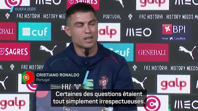 Portugal - Ronaldo : “Certaines de vos questions étaient simplement irrespectueuses”