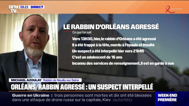 Rabbin agressé à Orléans: Je ressens vraiment de l'inquiétude chez les citoyens juifs français , déclare le rabbin de Neuilly-sur-Seine