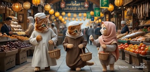 🐾 Three Adorable Tabby Cats Preparing Iftar During Ramadan | Cute & Wholesome Ramadan Moments 🌙