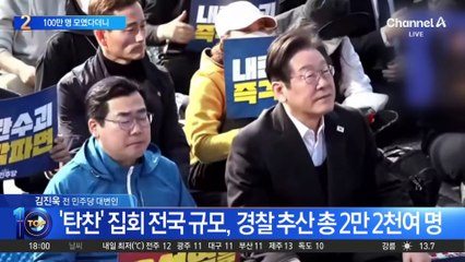 100만 명 모였다더니…경찰 비공식 추산 규모와 차이 커