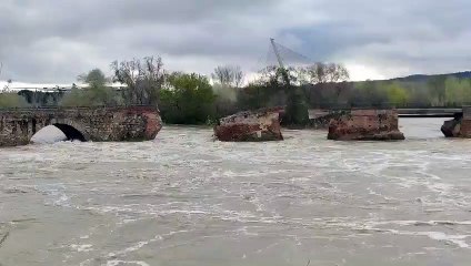 El Puente Romano tras el derrumbe