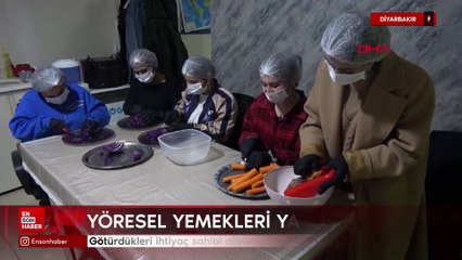 Diyarbakır'da unutulan yöresel yemekleri yapıp, ailelerle iftarda yiyorlar