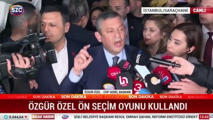 İmamoğlu'nun tutuklaması sonrası Özel'den ilk açıklama