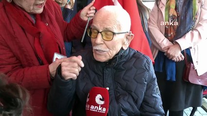 104 yaşındaki CHP üyesi vatandaş, İmamoğlu için sandık başına gitti