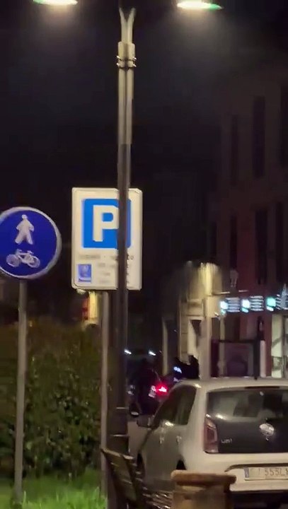 I banditi pochi secondi prima dell'esplosione