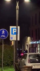 I banditi pochi secondi prima dell'esplosione