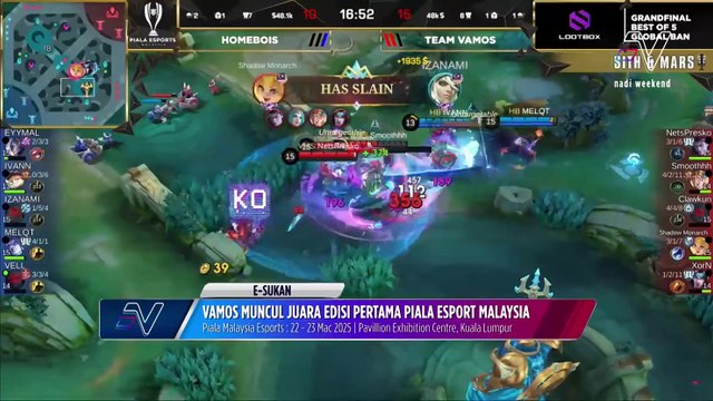 VAMOS juara edisi pertama Piala ESports Malaysia 2025