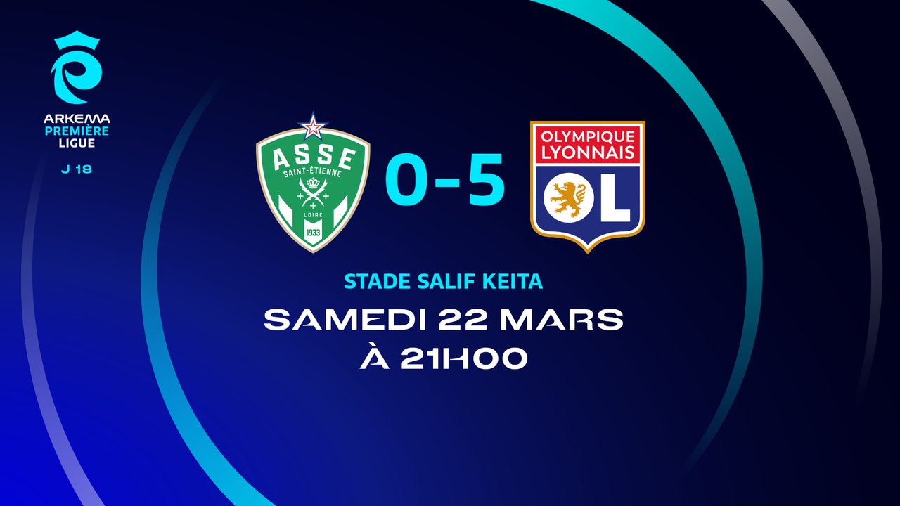 J18 : Saint-Etienne – Ol. Lyonnais (0-5)