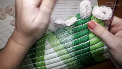 Коврик для ванной  из пряжи  ALIZE PUFFY или ALIZE PUFFY FINE .  Мастер-класс.