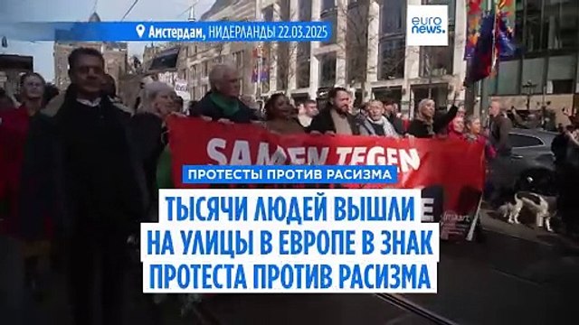 Тысячи людей вышли на протесты против расизма в Нидерландах и Франции