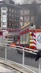 Incendio de un coche junto a los Juzgados