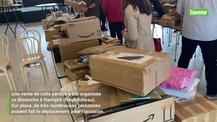 Une vente de colis perdus a rencontré un beau succès, ce dimanche, à Hamipré