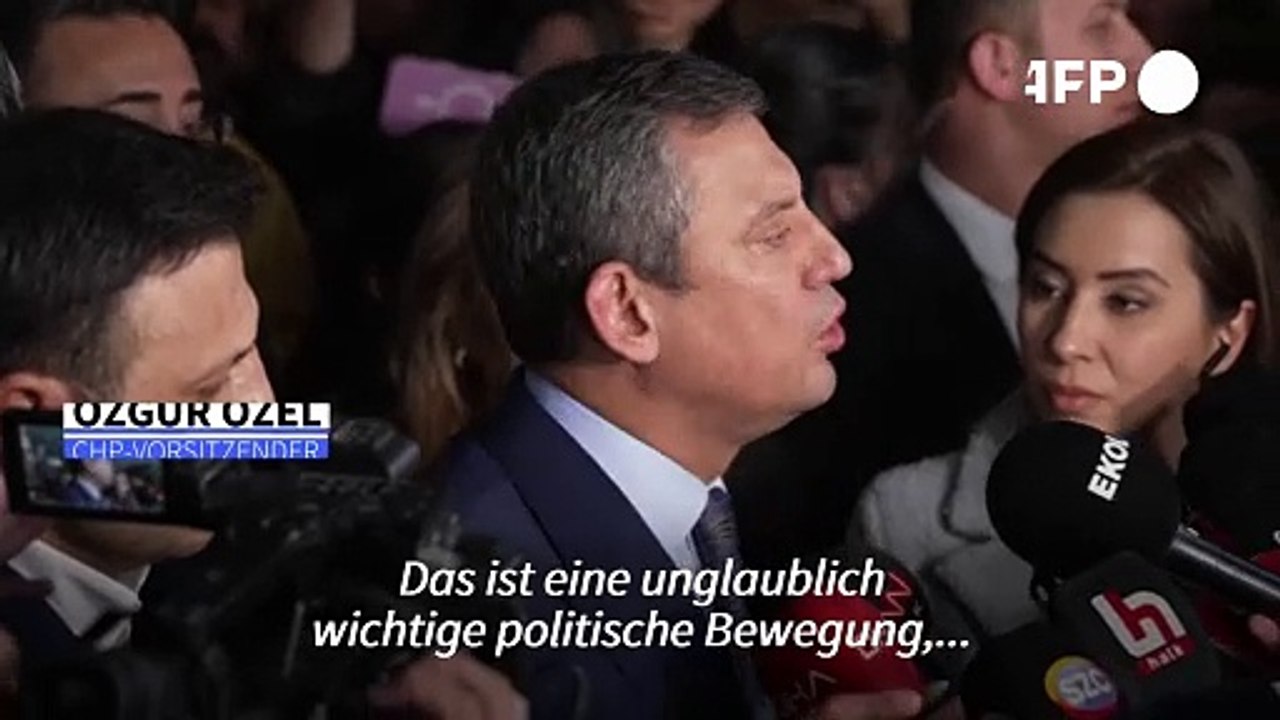 CHP-Chef Ozel: 'Imamoglu ist auf dem Weg zur Präsidentschaft'