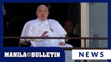 Pope Francis delivers first public greeting and blessing before hospital discharge