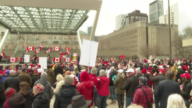 Canadians rally to protest Trump's tariffs, annexation threats