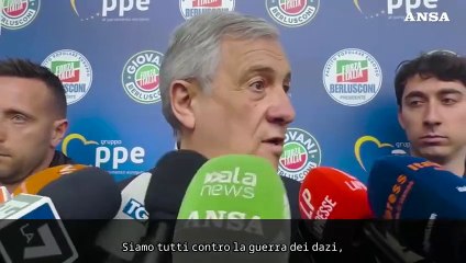 Tajani: "Prove muscolari sui dazi non servono, sciocchezze"