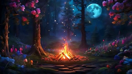 Cozy sleep music ✨ magic Music and Nature Sounds in Magical Forest 🧙 🌳