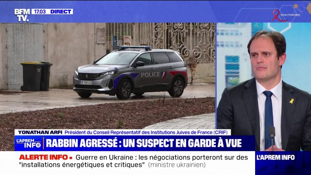 Agression d'un rabbin à Orléans: Le rabbin va bien physiquement, mais il est choqué , affirme Yonathan Arfi (CRIF)