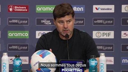 USA - Pochettino : "Ne pas céder au pessimisme ambiant"