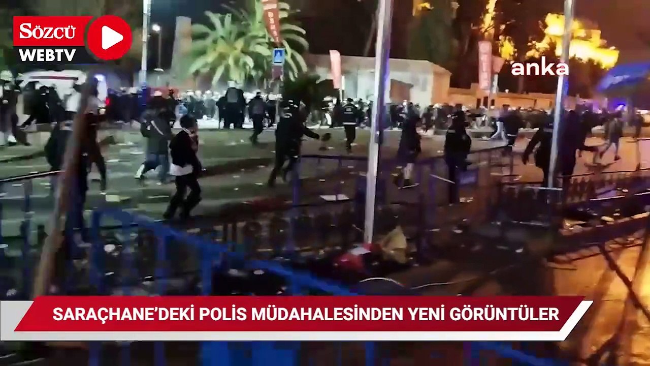 Protestoculara Saraçhane’deki polis müdahalesinden yeni görüntüler