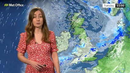 Met Office Monday Evening weather forecast 24/03/2025