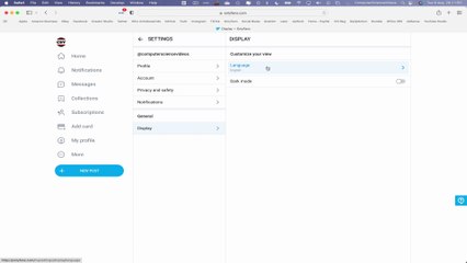 How to CHOOSE a Language On Your Only Fans Account Using a Mac Computer (Tutorial 17) - Basic | New