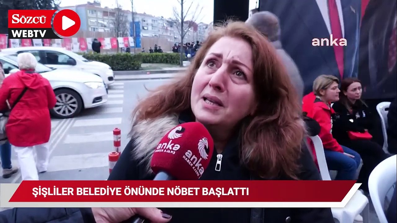 Şişli Belediyesine kayyum atandı, Şişliler Belediye önünde nöbet başlattı