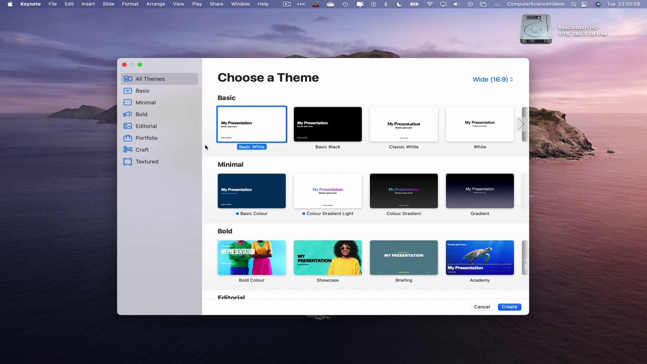 How to CREATE a Presentation On the Keynote Application Using a Mac Computer - Basic Tutorial | New
