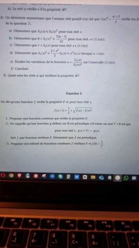 Exercice 3 Concours Général des Lycées Maths - Terminale Équations Fonctionnelles 🍿