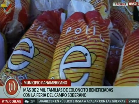 Feria del Campo Soberano benefició a más de 2 mil familias del estado Táchira