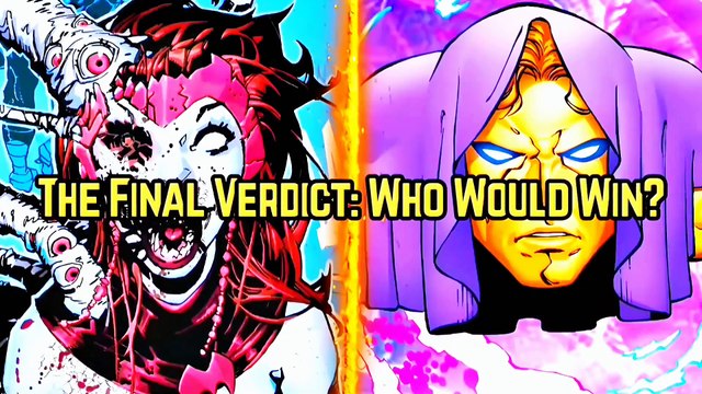 Living Tribunal Vs Darkhold Omega Scarlet Witch (Unending Chaos Form): Who Would Win?