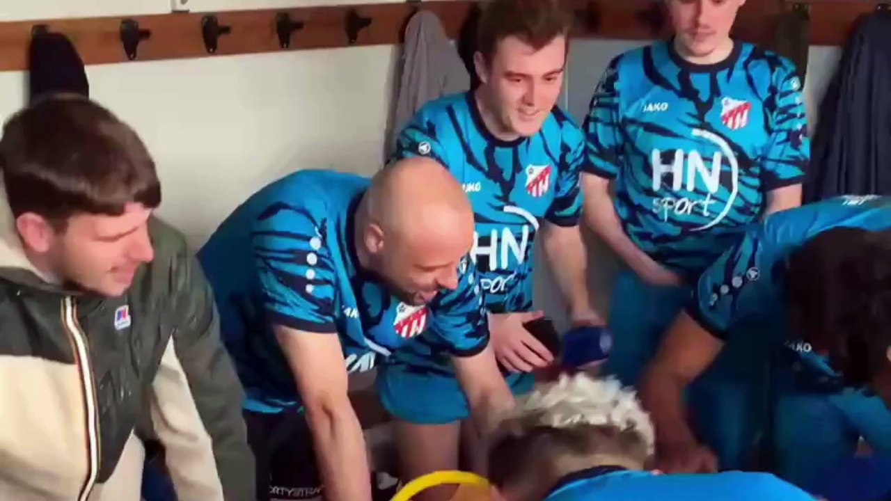 Célébration Victoire ! Belleville FC / ES Tourville (Championnat R3 Groupe F le 23/03/2025)