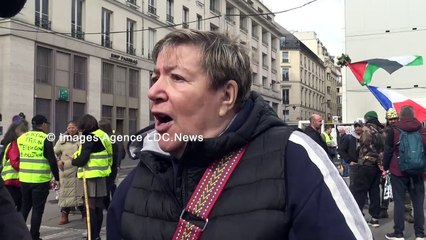 Martine à l'hommage des Gilets Jaunes mutilés et décédés. Paris/France - 22 Mars 2025
