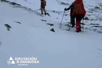 Condiciones adversas en el rescate de los montañeros
