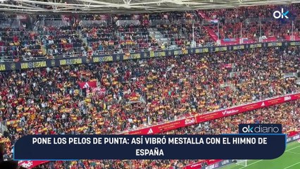 Pone los pelos de punta: así vibró Mestalla con el himno de España