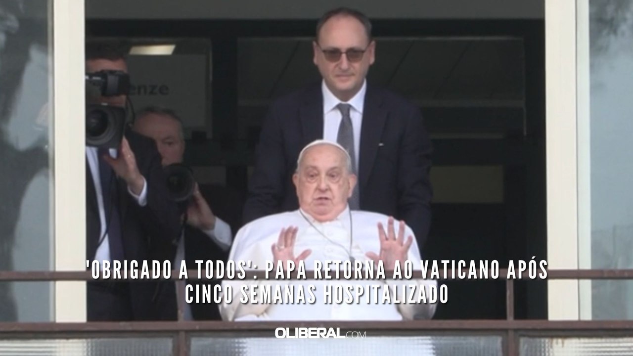 'Obrigado a todos': papa retorna ao Vaticano após cinco semanas hospitalizado