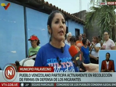 Habitantes de Lara acuden a jornada de recolección de firmas para defensa de migrantes venezolanos